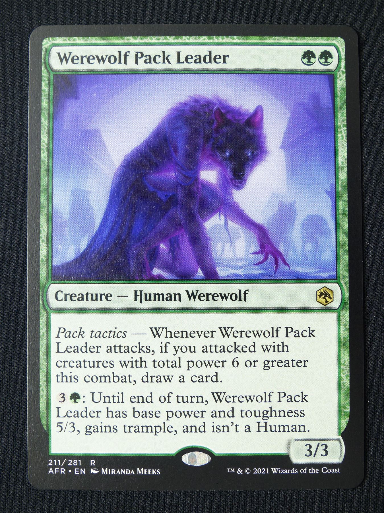 Werewolf Pack Leader - AFR - Mtg Card #248