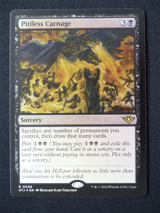 Pitiless Carnage Foil - OTJ - Mtg Card #4W8