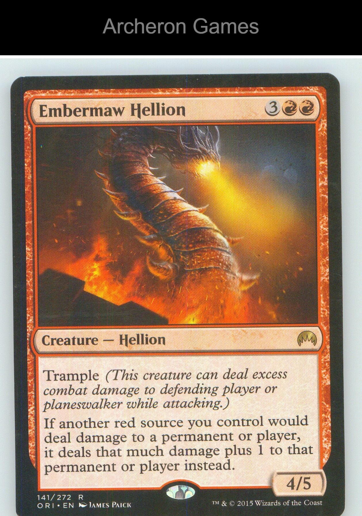Embermaw Hellion ORI 141 R MTG Card NM/EX+