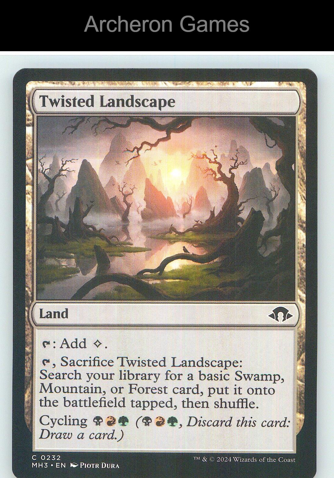 Twisted Landscape MH3 232 C MTG Card NM/EX+