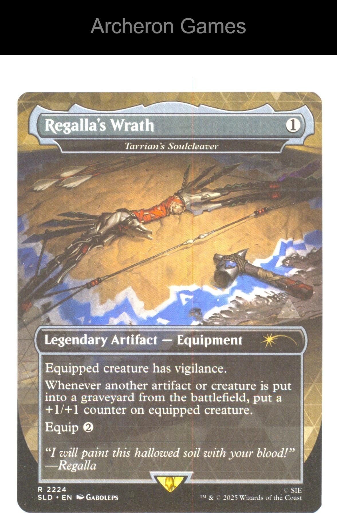 Regalla's Wrath - Tarrian's Soulcleaver SLD 2224 R MTG Card NM/EX+