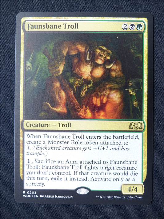 Faunsbane Troll - WOE - Mtg Card #7C4