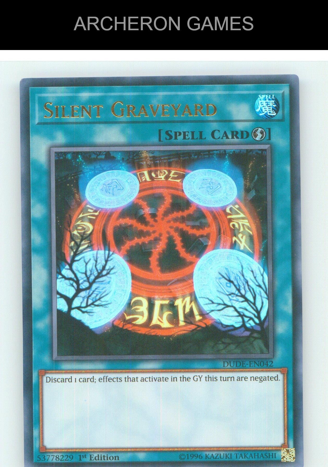 Silent Graveyard UR YUGIOH Card 1st Edition