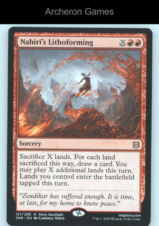 Nahiri's Lithoforming 151 R MTG Card Zendikar Rising