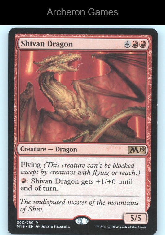 Shivan Dragon 300 R MTG Card Core Set 2019
