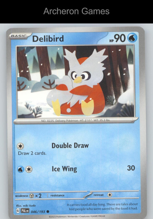 Pokemon Card Delibird PAL 046/193 C Paldea Evolved
