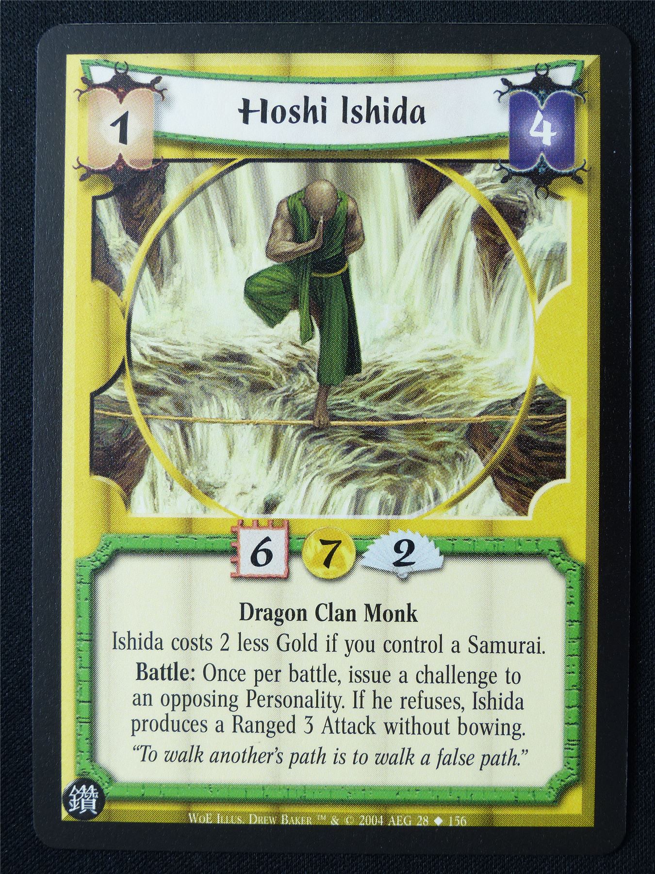 Hoshi Ishida - WoE - Legend of the Five Rings L5R Card #YZ