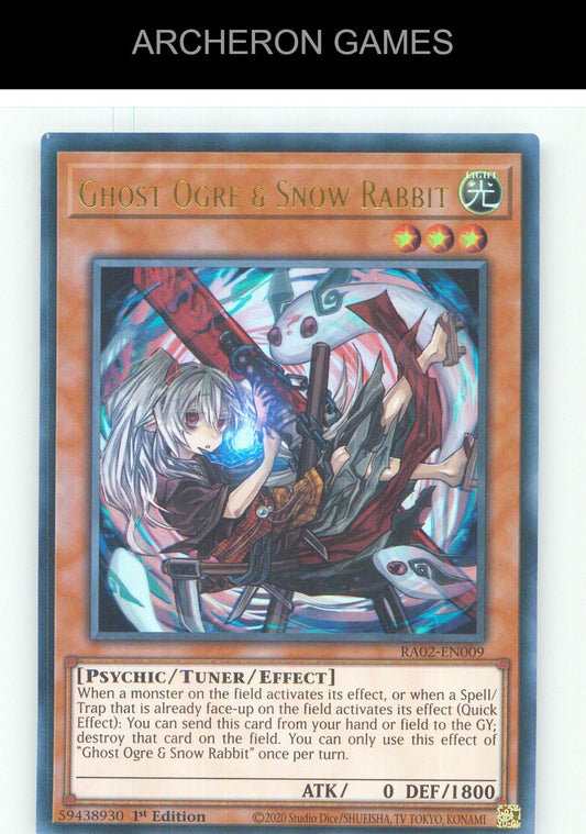 Ghost Ogre & Snow Rabbit (Alternate Art) (UR) UR YUGIOH Card 1st Edition