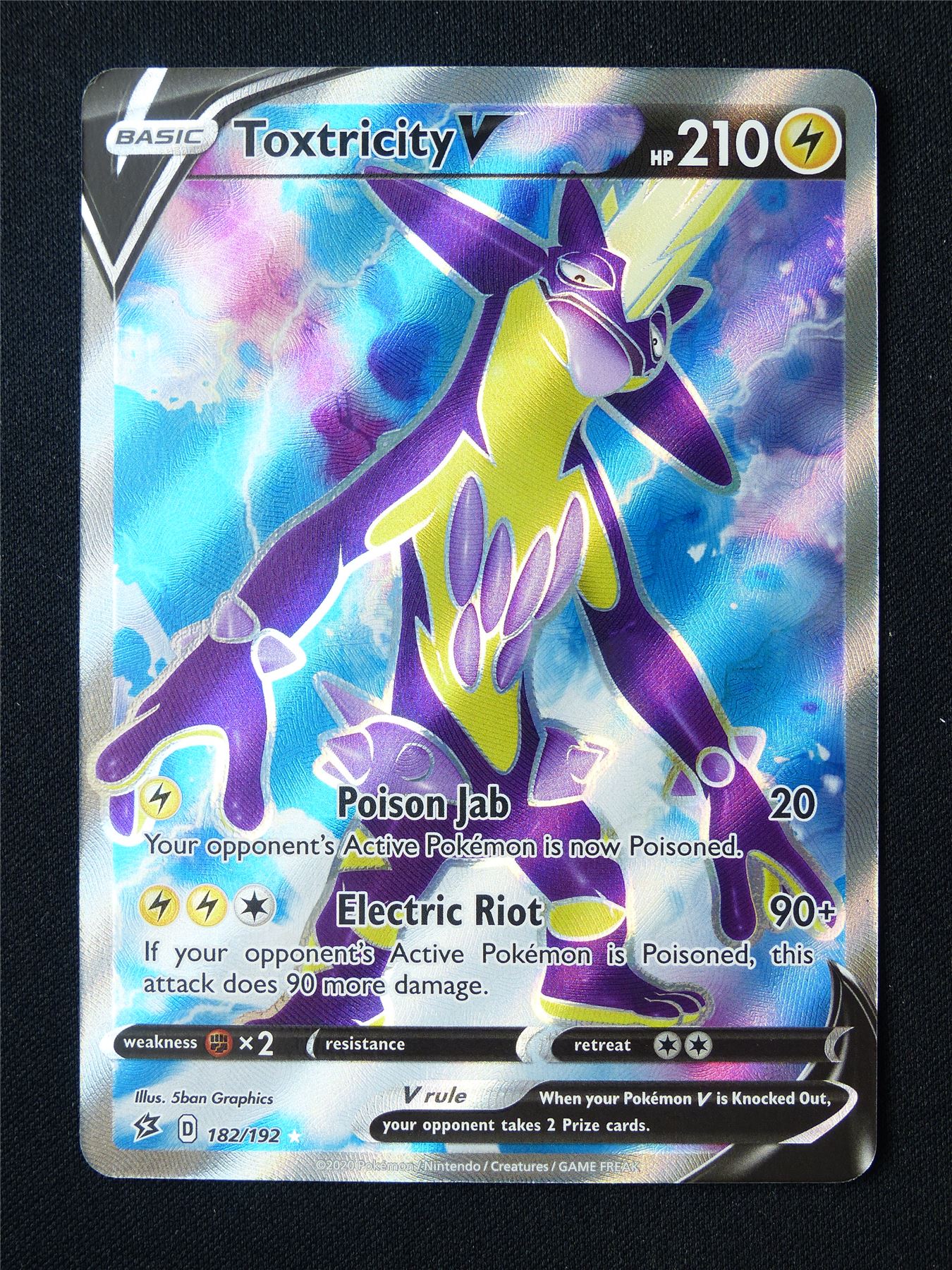 Toxtricity V 182/192 Holo - Pokemon Card #2RK