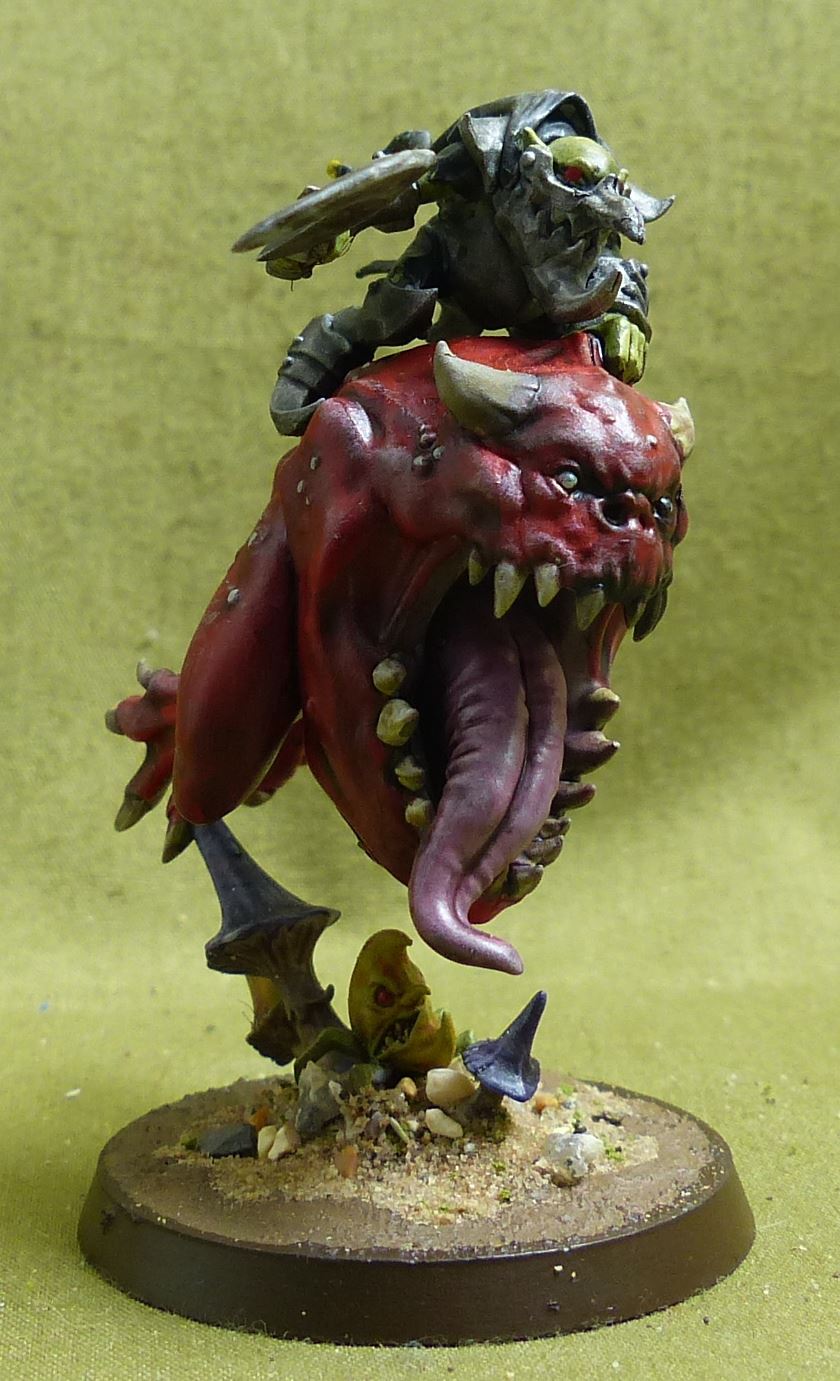 Loonboss on Giant Cave Squig painted - Gloomspite Gitz - Warhammer AoS #16P