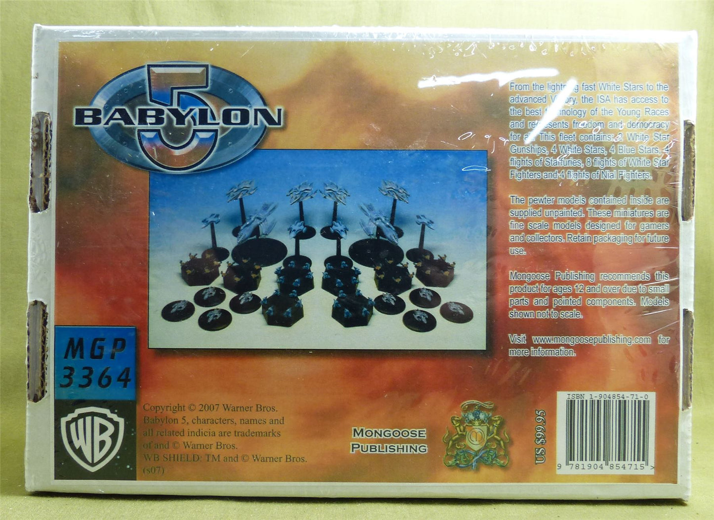 Classic Metal ISA Fleet sealed box set - Babylon 5: Call to Arms Miniatures #2LY