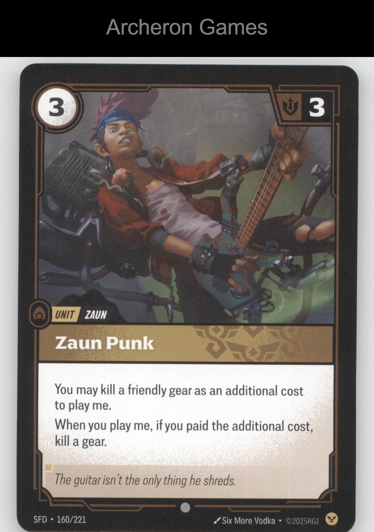 Zaun Punk SFD 160/221 C  Card Spiritforged