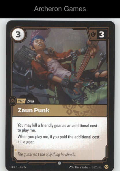 Zaun Punk SFD 160/221 C  Card Spiritforged