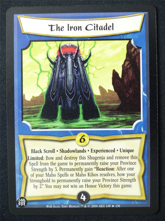 The Iron Citadel - WoE - Legend of the Five Rings L5R Card #V5