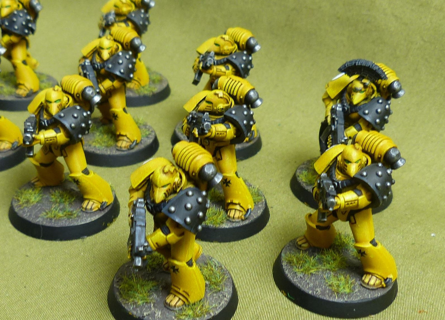 MKVI Tactical Squad set of 10 painted - Imperial Fists - Warhammer Horus Heresy #2N7