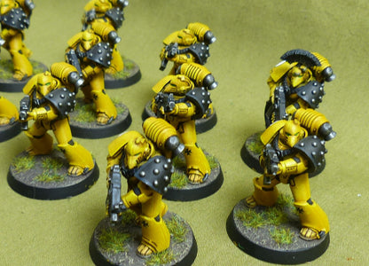 MKVI Tactical Squad set of 10 painted - Imperial Fists - Warhammer Horus Heresy #2N7