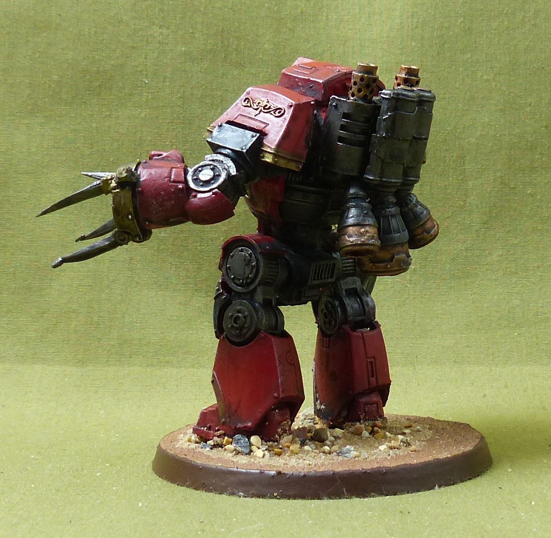 Legion Contemptor-Incaendius Class Dreadnought painted - Blood Angels - Warhammer 40K FW #3I2