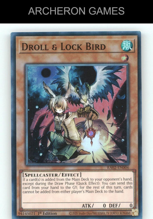 Droll & Lock Bird SR YUGIOH Card