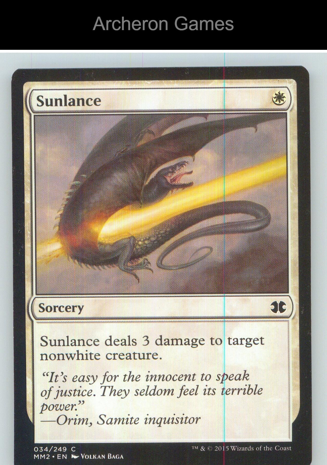Sunlance MM2 34 C MTG Card NM/EX+