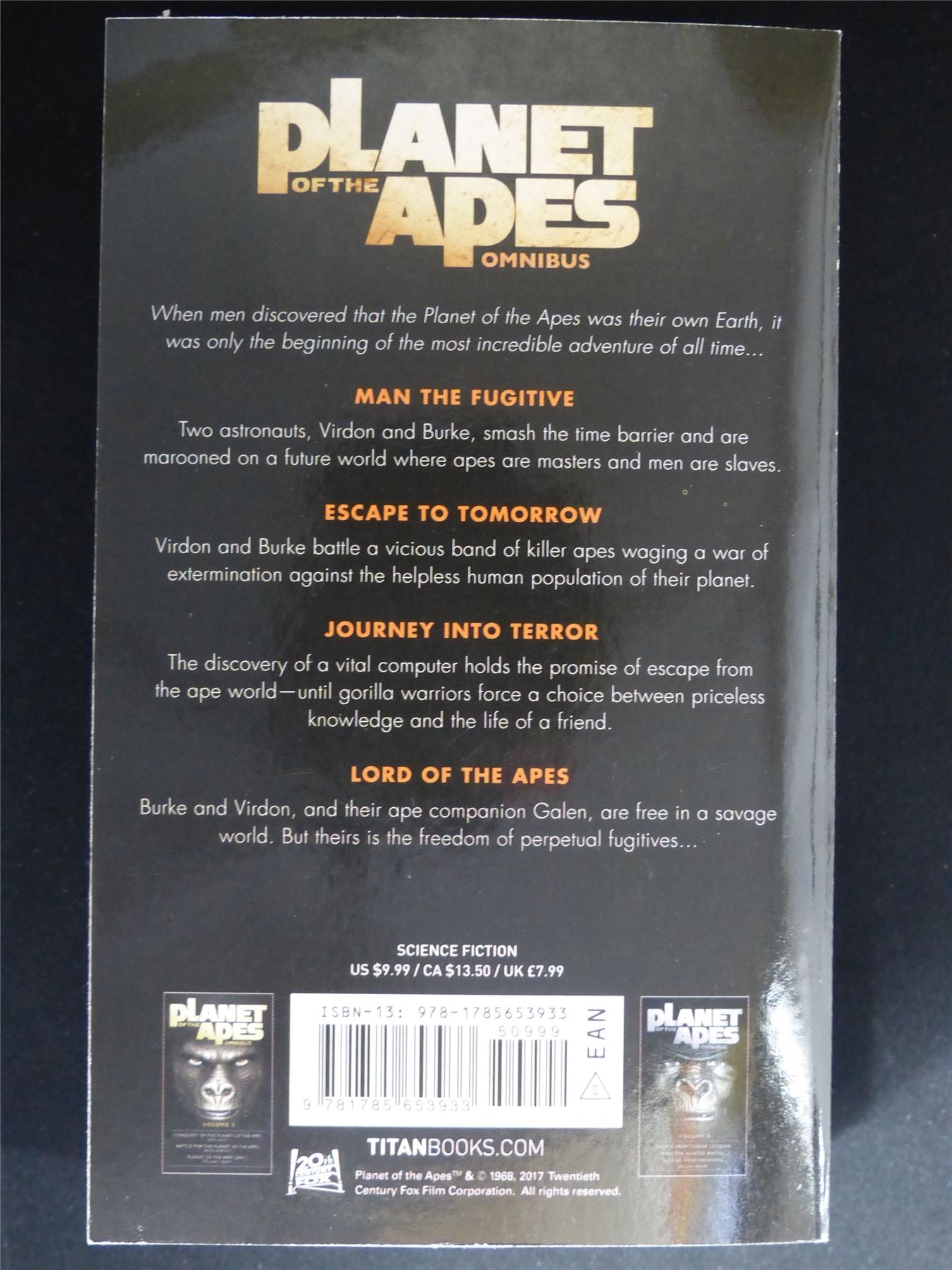 Planet of the Apes Omnibus Volume 3 - Titan Novel Softback #NE
