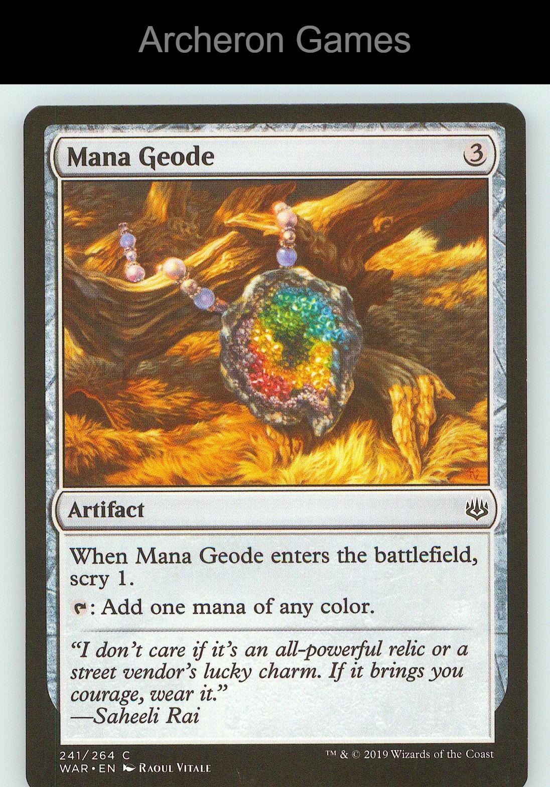 Mana Geode WAR 241 C MTG Card NM/EX+