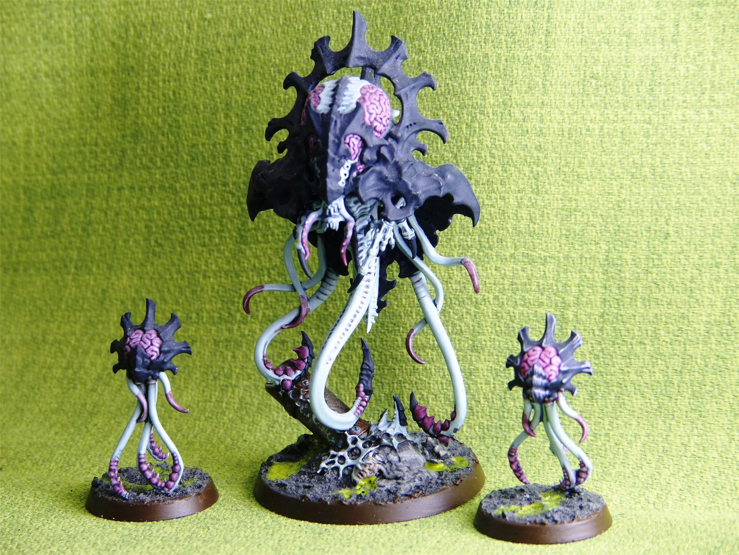 Tyranids - Neurotyrant and two neuroliods Painted - Warhammer AoS 40k #28