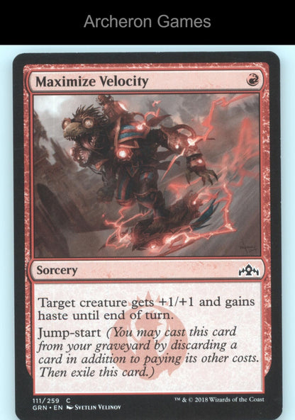 Maximize Velocity 111 C MTG Card Guilds of Ravnica