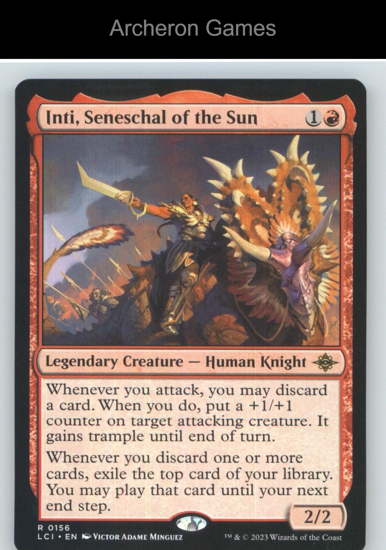 Inti, Seneschal of the Sun LCI 156 R MTG Card NM/EX+