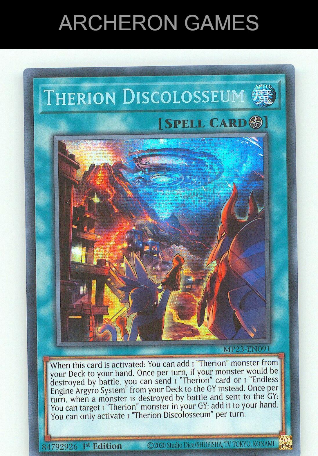 Therion Discolosseum SEC YUGIOH Card