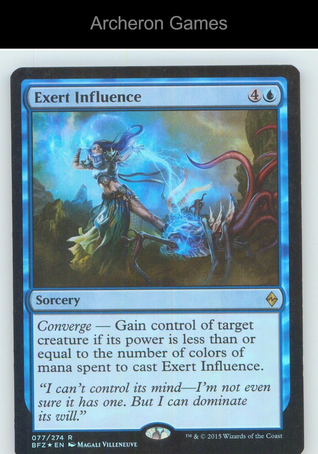 Exert Influence BFZ 77 R MTG Card NM/EX+ Foil