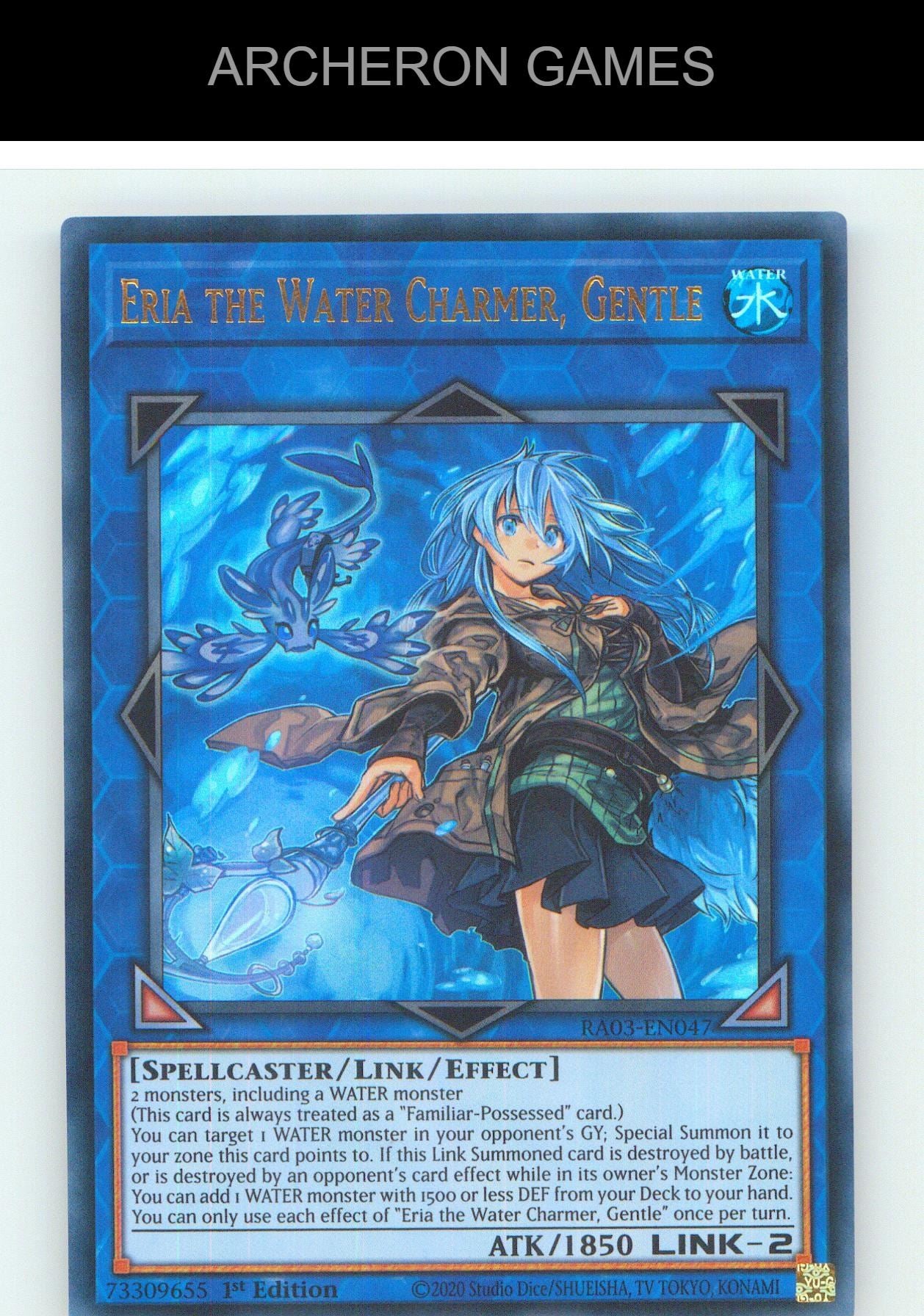Eria the Water Charmer, Gentle (UR) UR YUGIOH Card 1st Edition