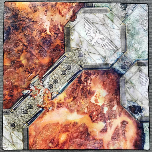 Warhammer 4ft x 4ft Rubber backed Battle Mat: City Ruin