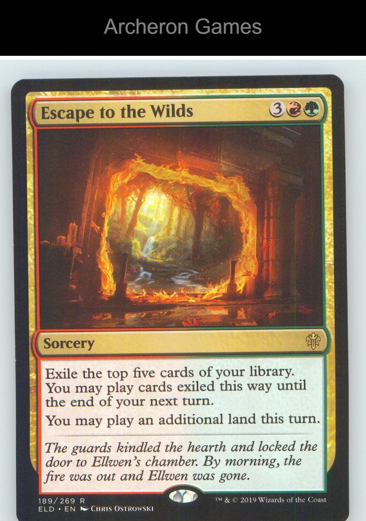 Escape to the Wilds ELD 189 R MTG Card NM/EX+