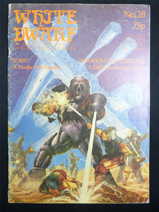 Vintage White Dwarf #28 OOP - Warhammer Magazine #KJ