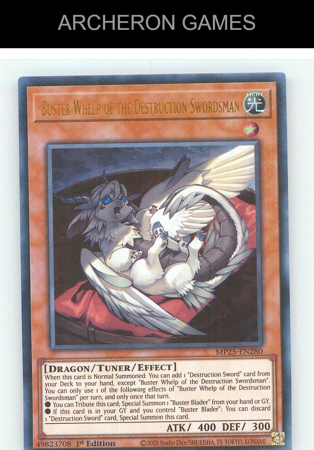 Buster Whelp of the Destruction Swordsman Ultra Rare YUGIOH Card 1st Edition
