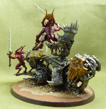 Rendmaster Herald of Khorne on Blood Throne painted - Chaos Daemons - Warhammer 40K #K0