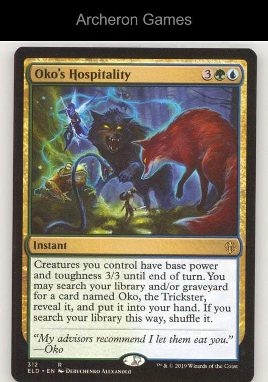 Oko's Hospitality 312 R MTG Card Throne of Eldraine