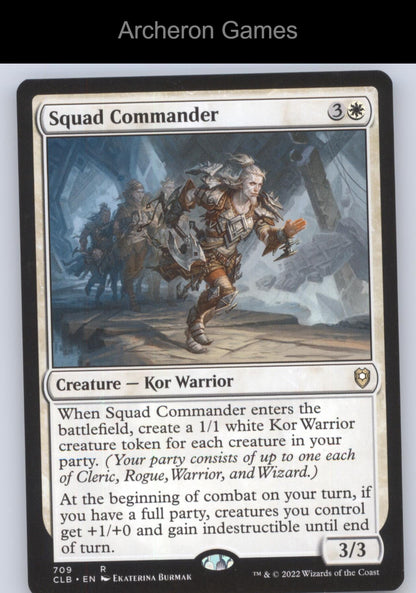 Squad Commander 709 R MTG Card Commander Legends: Battle for Baldur's Gate