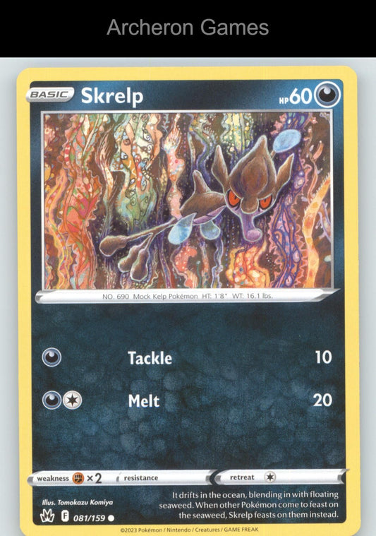 Pokemon Card Skrelp CRZ 081/159 C Crown Zenith