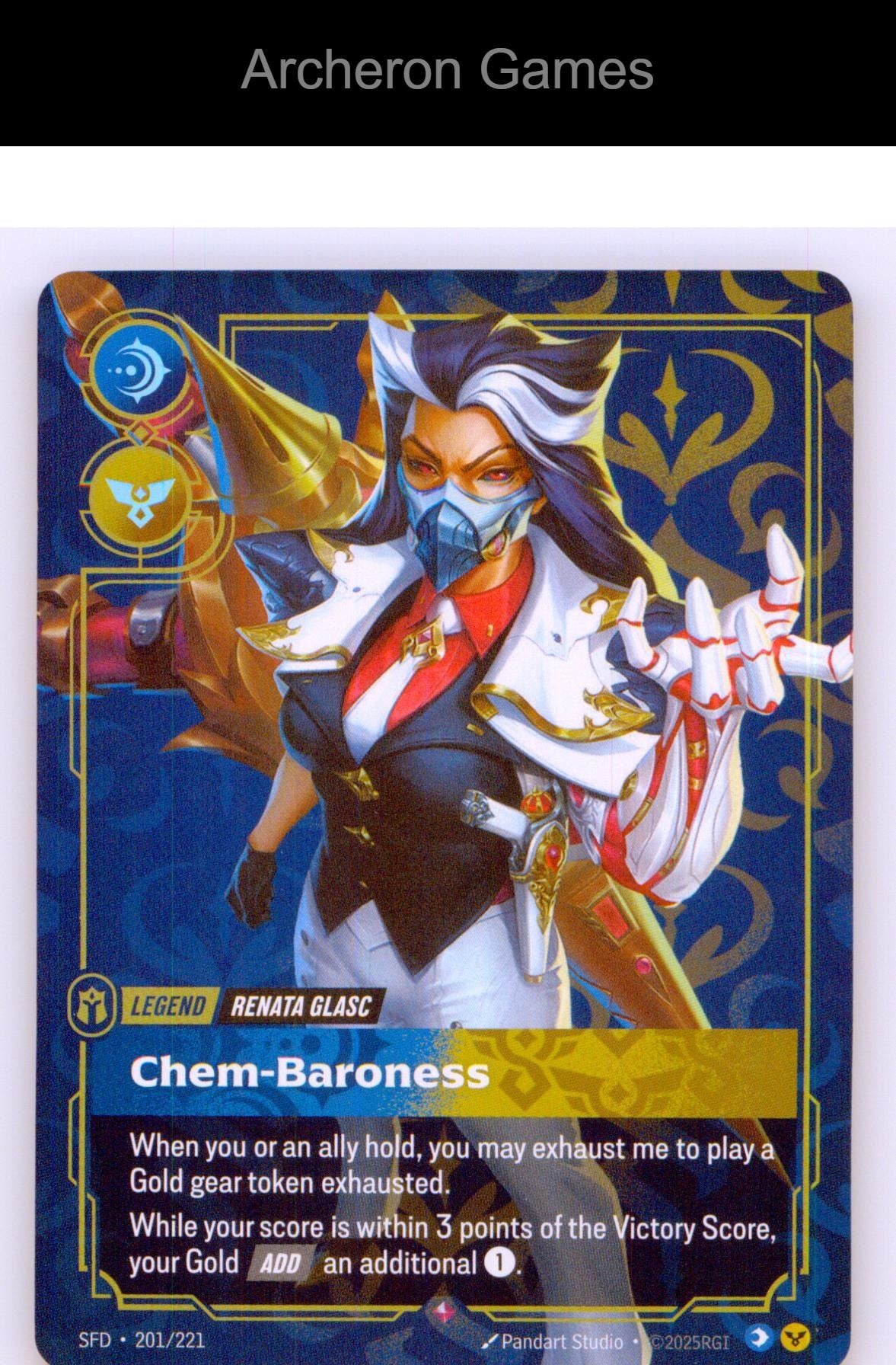 Renata Glasc - Chem-Baroness SFD 201/221 R Spiritforged Riftbound Card