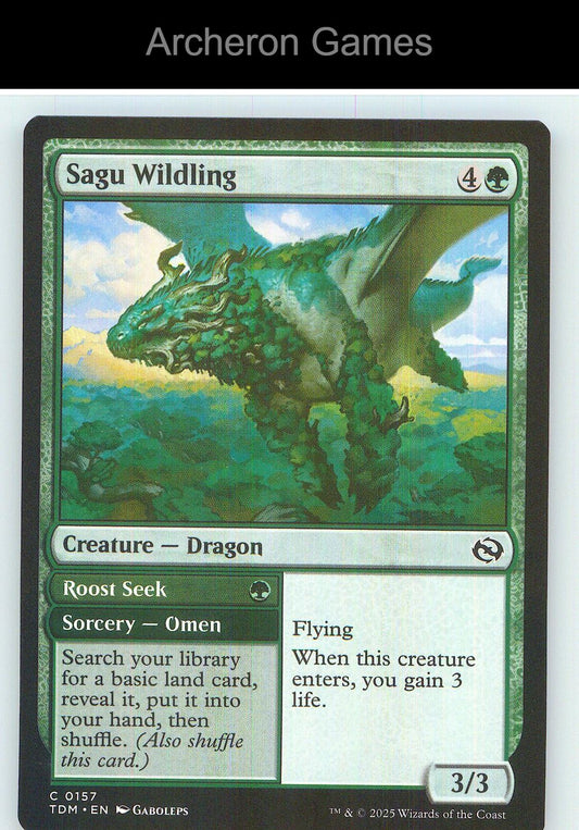 Sagu Wildling TDM 157 C MTG Card NM/EX+