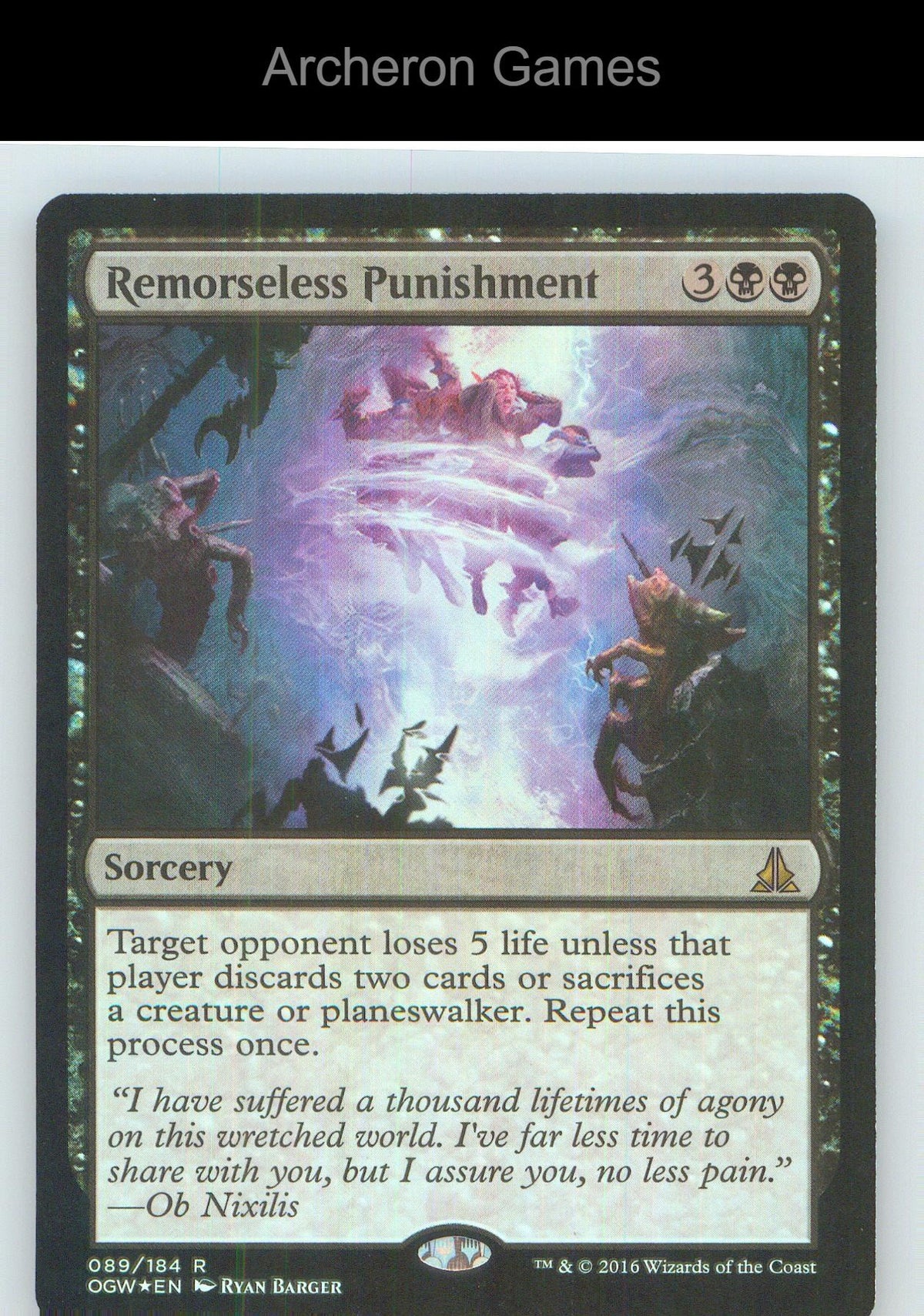 Remorseless Punishment OGW 89 R MTG Card NM/EX+ Foil