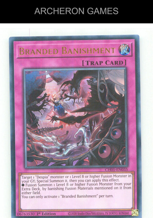 Branded Banishment UR YUGIOH Card 1st Edition