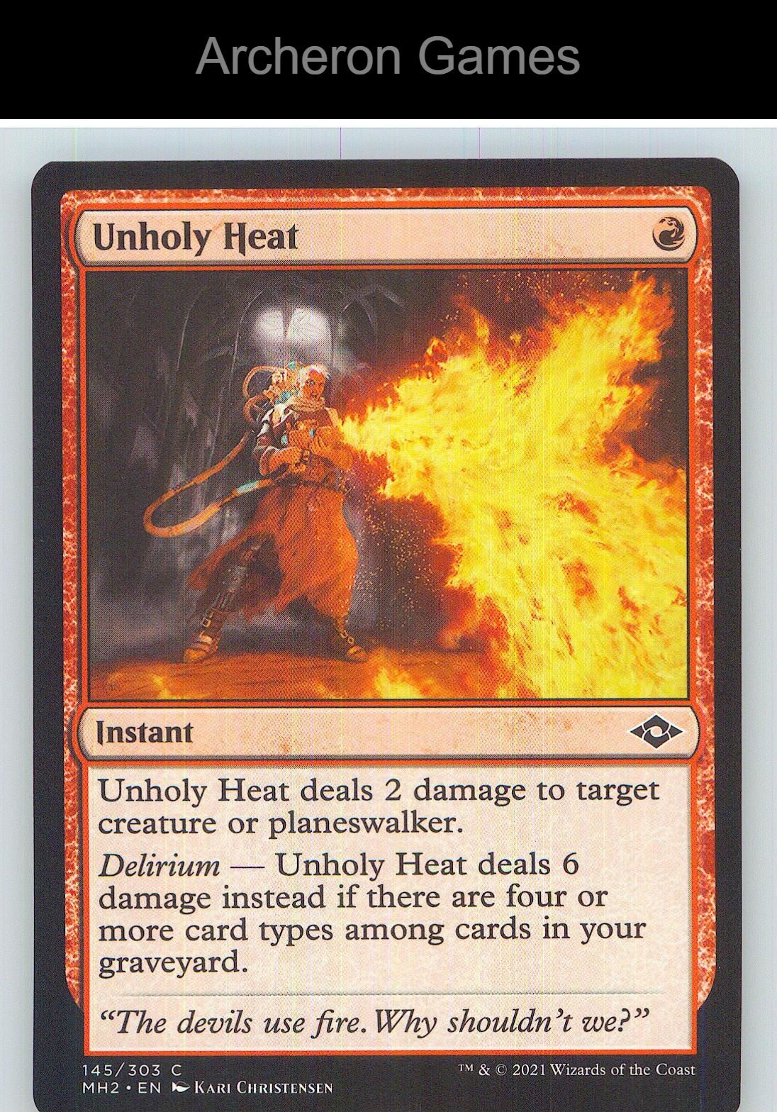 Unholy Heat MH2 145 C MTG Card NM/EX+