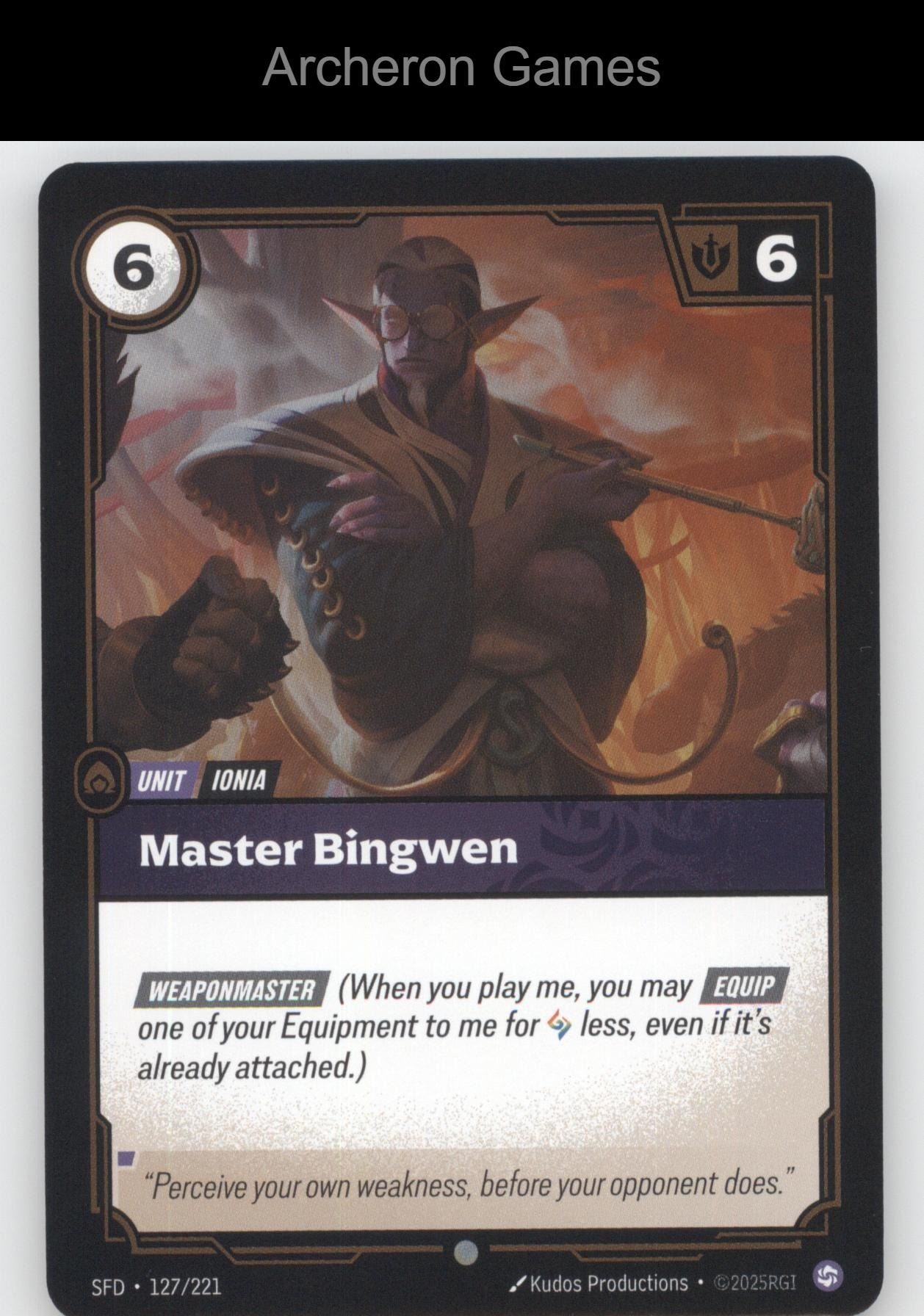 Master Bingwen SFD 127/221 C  Card Spiritforged