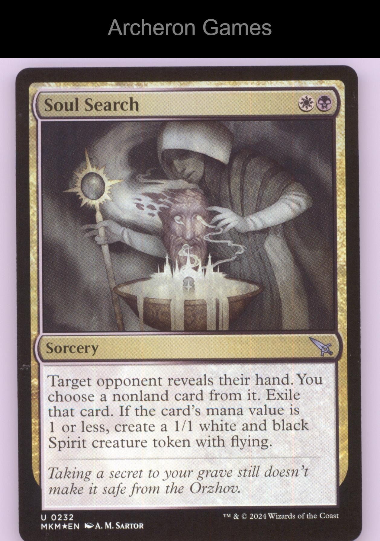 Soul Search 232 UC MTG Card Murders at Karlov Manor