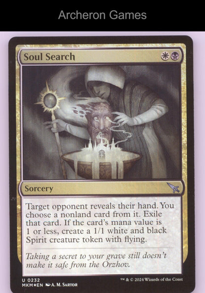 Soul Search 232 UC MTG Card Murders at Karlov Manor