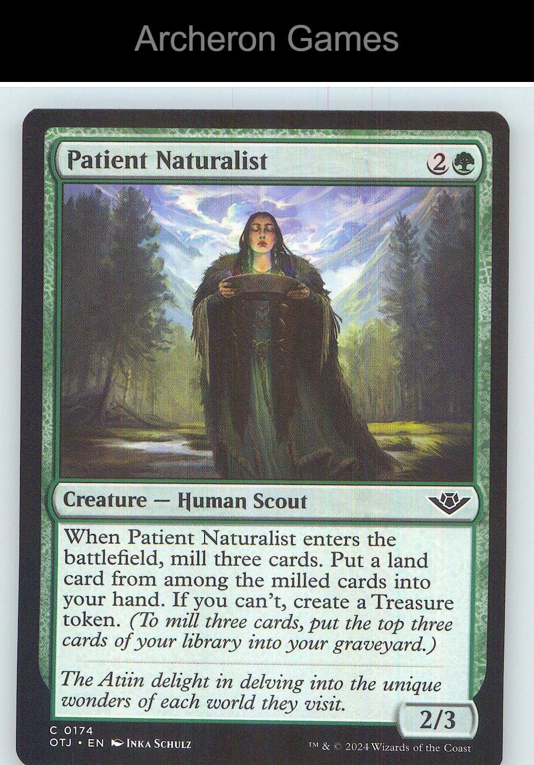 Patient Naturalist OTJ 174 C MTG Card NM/EX+