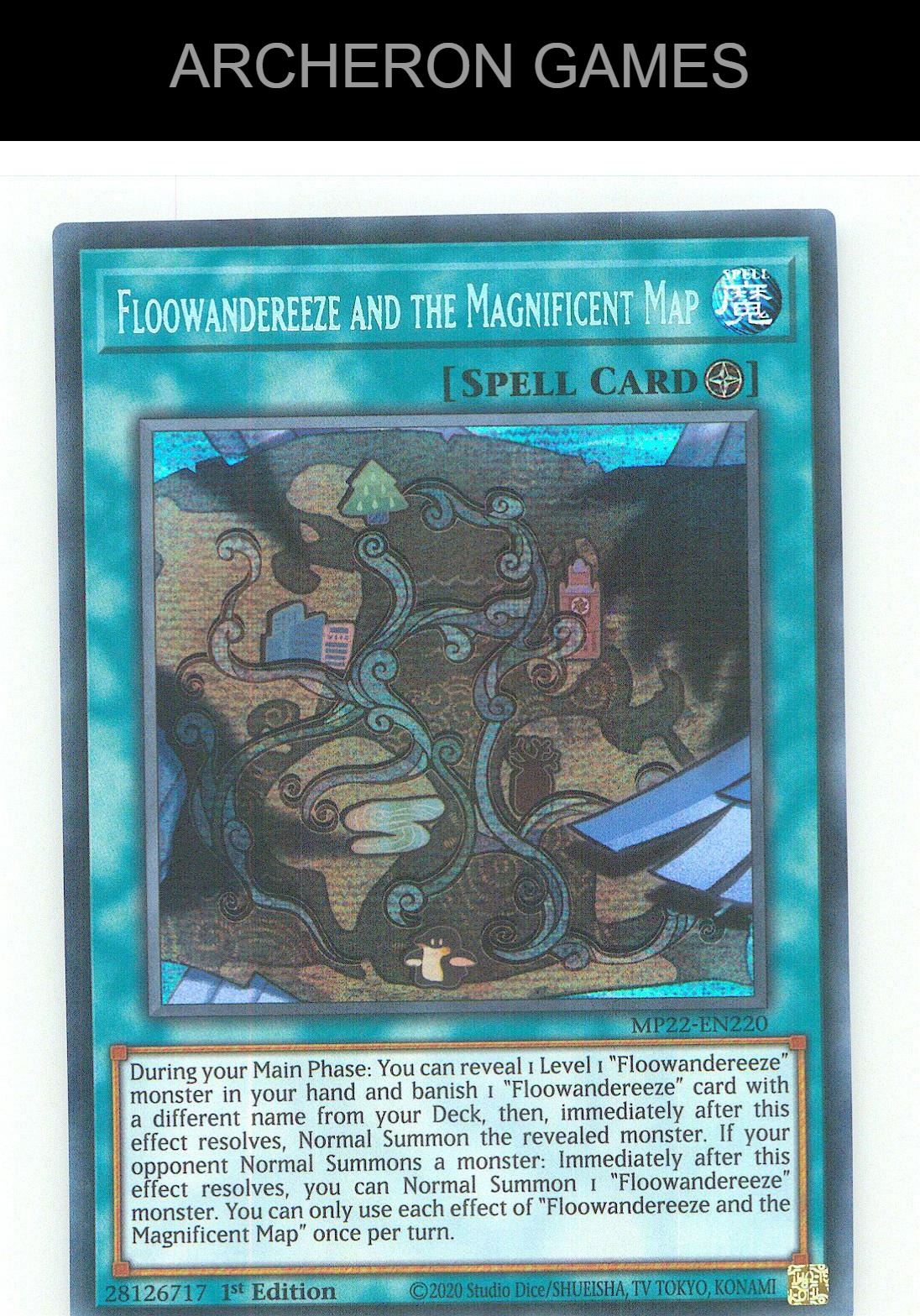 Floowandereeze and the Magnificent Map YUGIOH Card 1st Edition