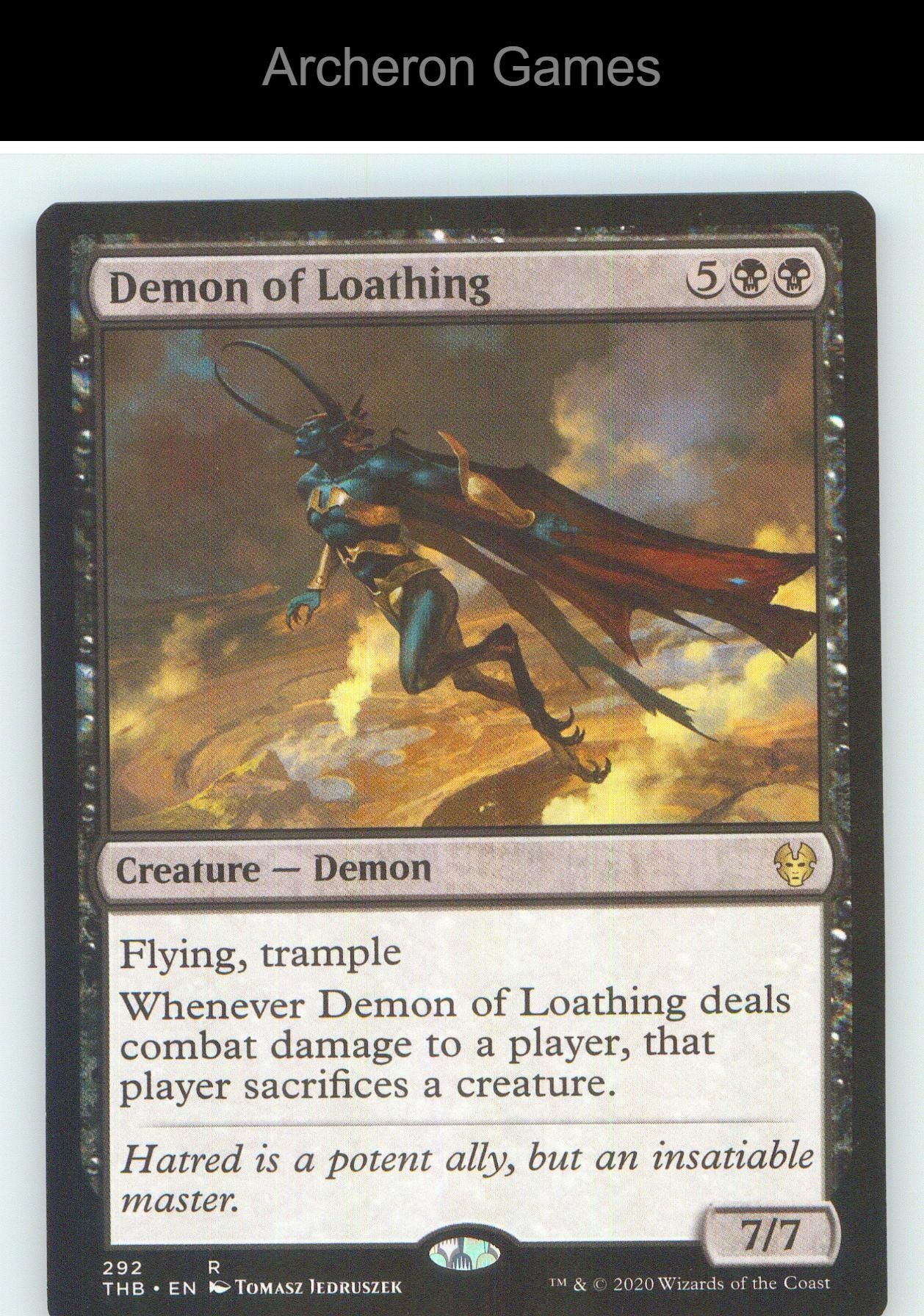 Demon of Loathing THB 292 R MTG Card NM/EX+